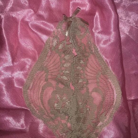 90s Y2k Vintage Pink Satin Slip Dress - Picture 4 of 5